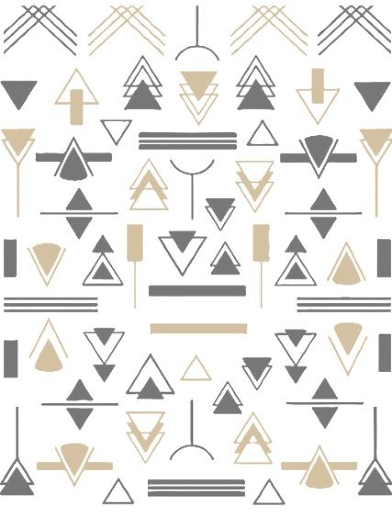 Nagelsticker - Aufkleber selbstklebend - Nail Sticker - gold Geometrisch Dreieck Linien